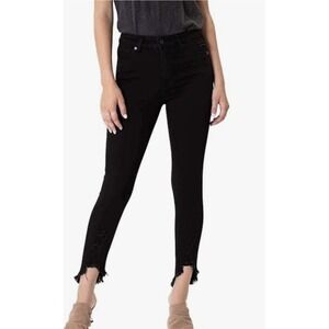 KanCan Women's  XL High-Rise Ankle Ripped Hem Skinny Jeans  KC7274DG NEW